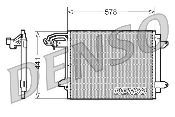Condenser, air conditioning DENSO DCN32030