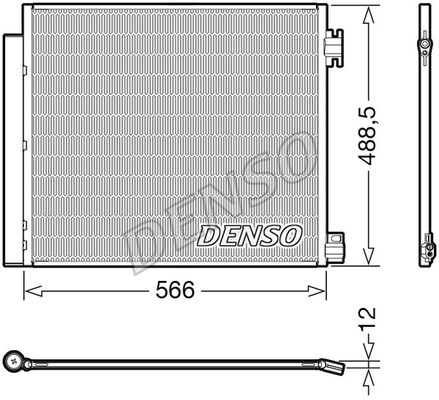 Condenser, air conditioning DENSO DCN46026
