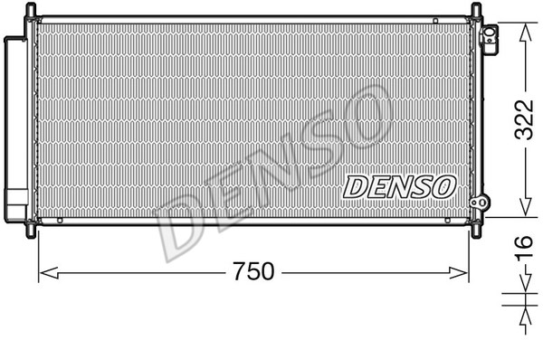 Condenser, air conditioning DENSO DCN40017