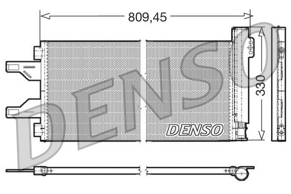 Condenser, air conditioning DENSO DCN07050