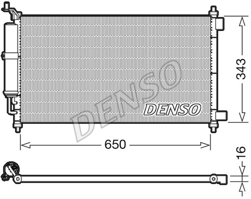 Condenser, air conditioning DENSO DCN46020