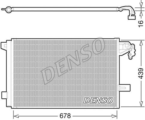 Condenser, air conditioning DENSO DCN32063