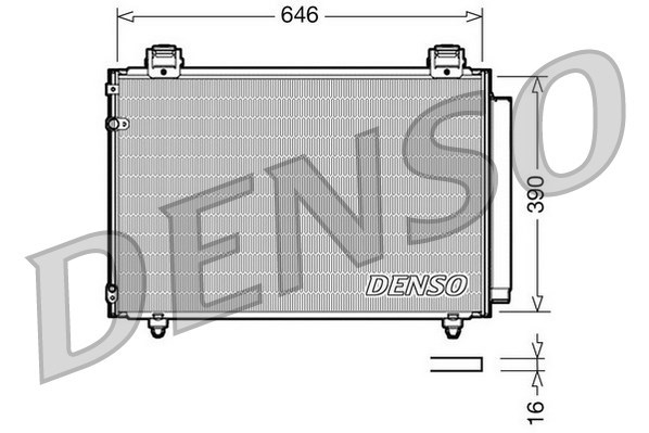 Condenser, air conditioning DENSO DCN50024