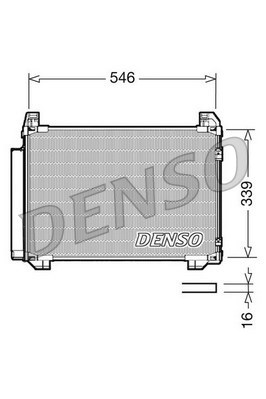 Condenser, air conditioning DENSO DCN50025