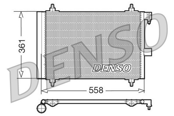 Condenser, air conditioning DENSO DCN21025