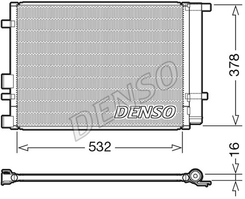 Condenser, air conditioning DENSO DCN41005