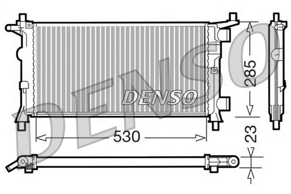Radiator, engine cooling DENSO DRM20041