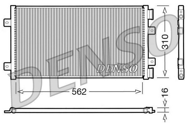 Condenser, air conditioning DENSO DCN09101