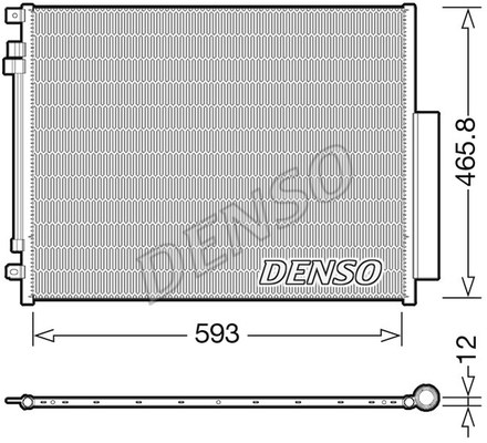 Condenser, air conditioning DENSO DCN01005