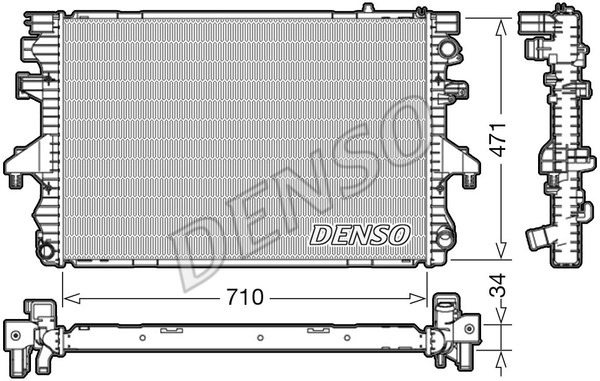 Radiator, engine cooling DENSO DRM32040
