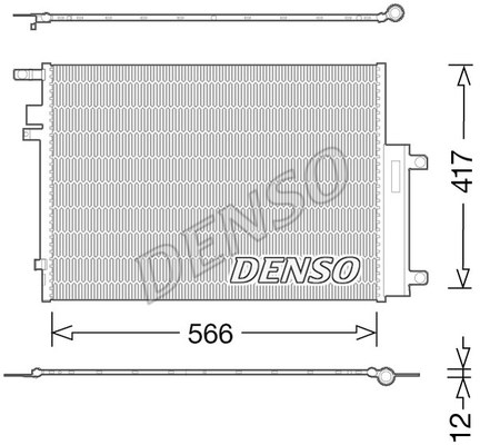 Condenser, air conditioning DENSO DCN06017