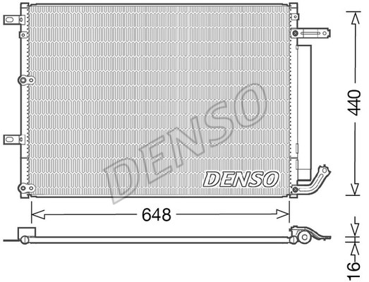 Condenser, air conditioning DENSO DCN06018