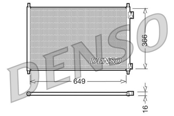 Condenser, air conditioning DENSO DCN40006