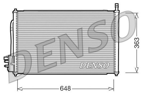 Condenser, air conditioning DENSO DCN10006