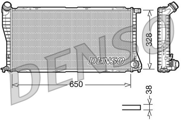 Radiator, engine cooling DENSO DRM05002