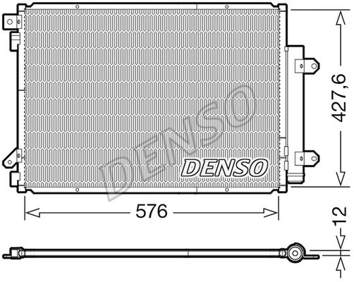Condenser, air conditioning DENSO DCN47008