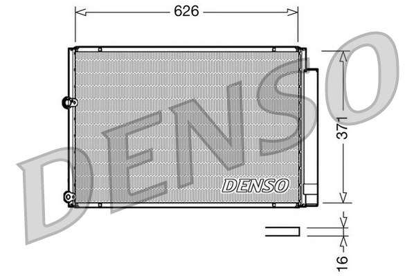 Condenser, air conditioning DENSO DCN50018