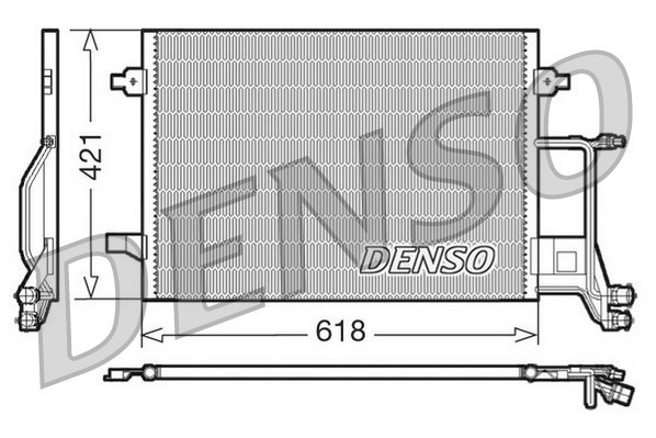 Condenser, air conditioning DENSO DCN02013