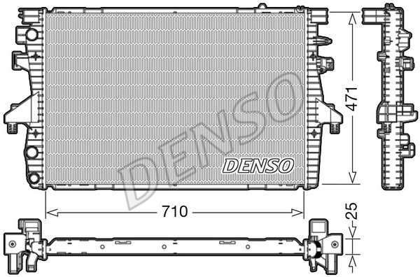 Radiator, engine cooling DENSO DRM32039