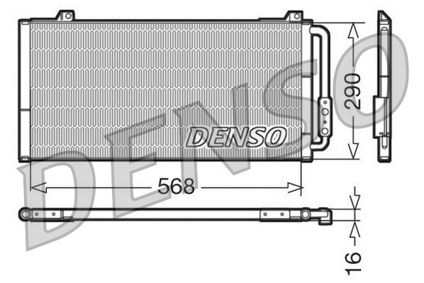 Condenser, air conditioning DENSO DCN24001