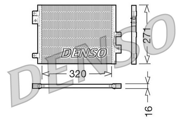 Condenser, air conditioning DENSO DCN28002