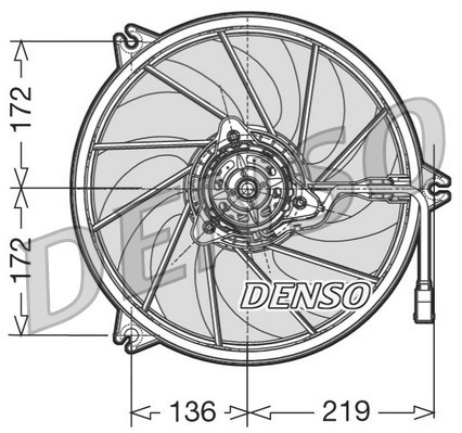 Fan, engine cooling DENSO DER21006
