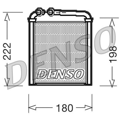 Heat Exchanger, interior heating DENSO DRR32005