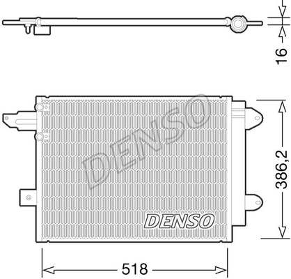Condenser, air conditioning DENSO DCN02005