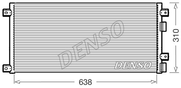 Condenser, air conditioning DENSO DCN12006
