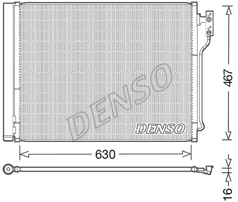 Condenser, air conditioning DENSO DCN05031