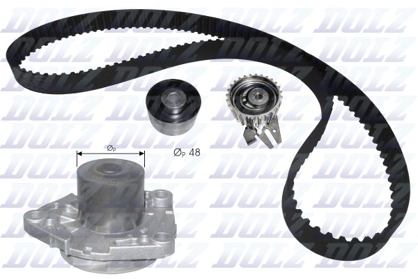 Water Pump & Timing Belt Kit DOLZ KD109