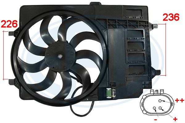 Fan, radiator ERA 352016