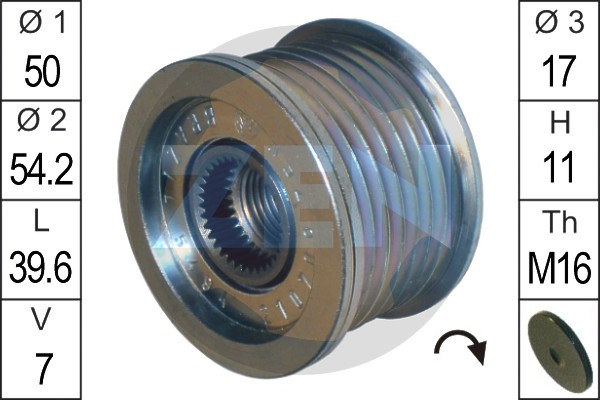 Alternator Freewheel Clutch ERA ZN5494