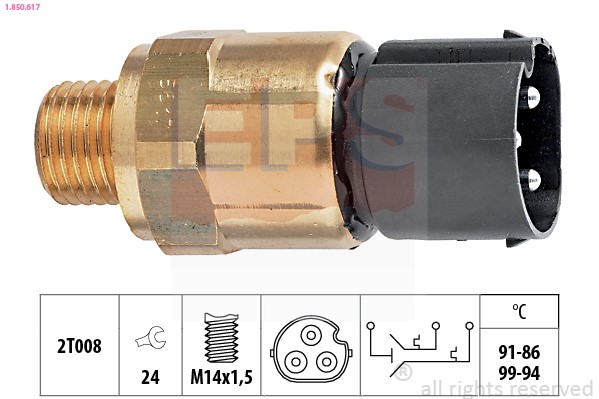 Temperature Switch, radiator fan ESP 1850617