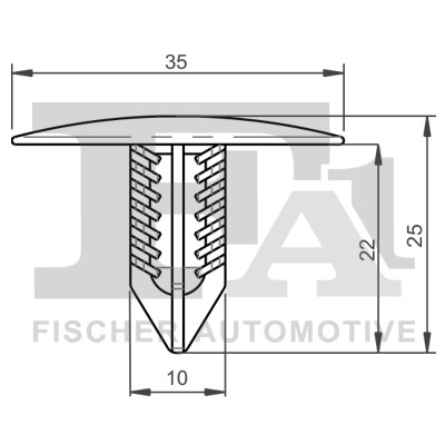 Clip, trim/protection strip FA1 221000410 2