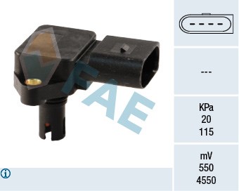 Sensor, intake manifold pressure FAE 15038