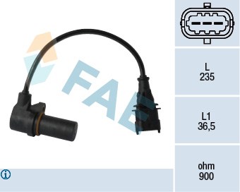 Sensor, crankshaft pulse FAE 79068