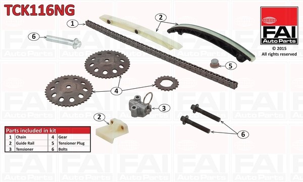 Timing Chain Kit FAI AutoParts TCK116NG