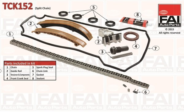 Timing Chain Kit FAI AutoParts TCK152
