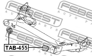 Mounting, axle beam FEBEST TAB455 2