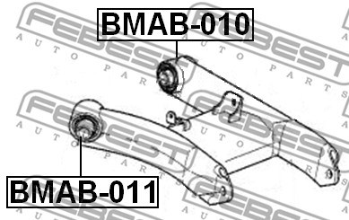 Mounting, control/trailing arm FEBEST BMAB010 2