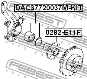 Wheel Bearing Kit FEBEST DAC37720037MKIT 2