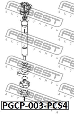 Seal Ring, injector FEBEST PGCP003PCS4 2