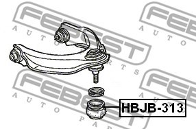 Repair Kit, ball joint FEBEST HBJB313 2