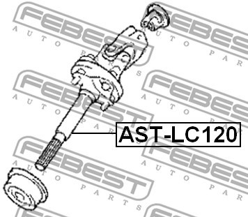 Steering Shaft FEBEST ASTLC120 2