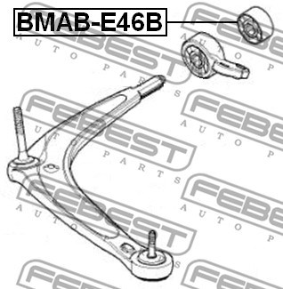 Mounting, control/trailing arm FEBEST BMABE46B 2