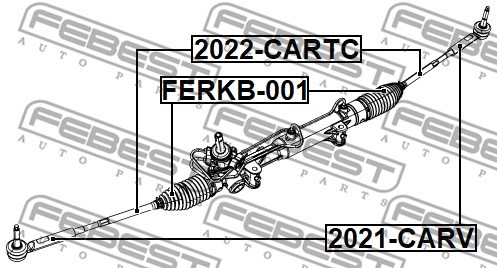 Tie Rod End FEBEST 2021CARV 2