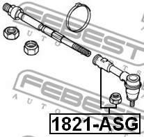 Tie Rod End FEBEST 1821ASG 2