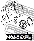 Repair Kit, brake caliper FEBEST 2375POLF 2