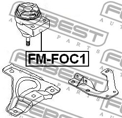 Mounting, engine FEBEST FMFOC1 2